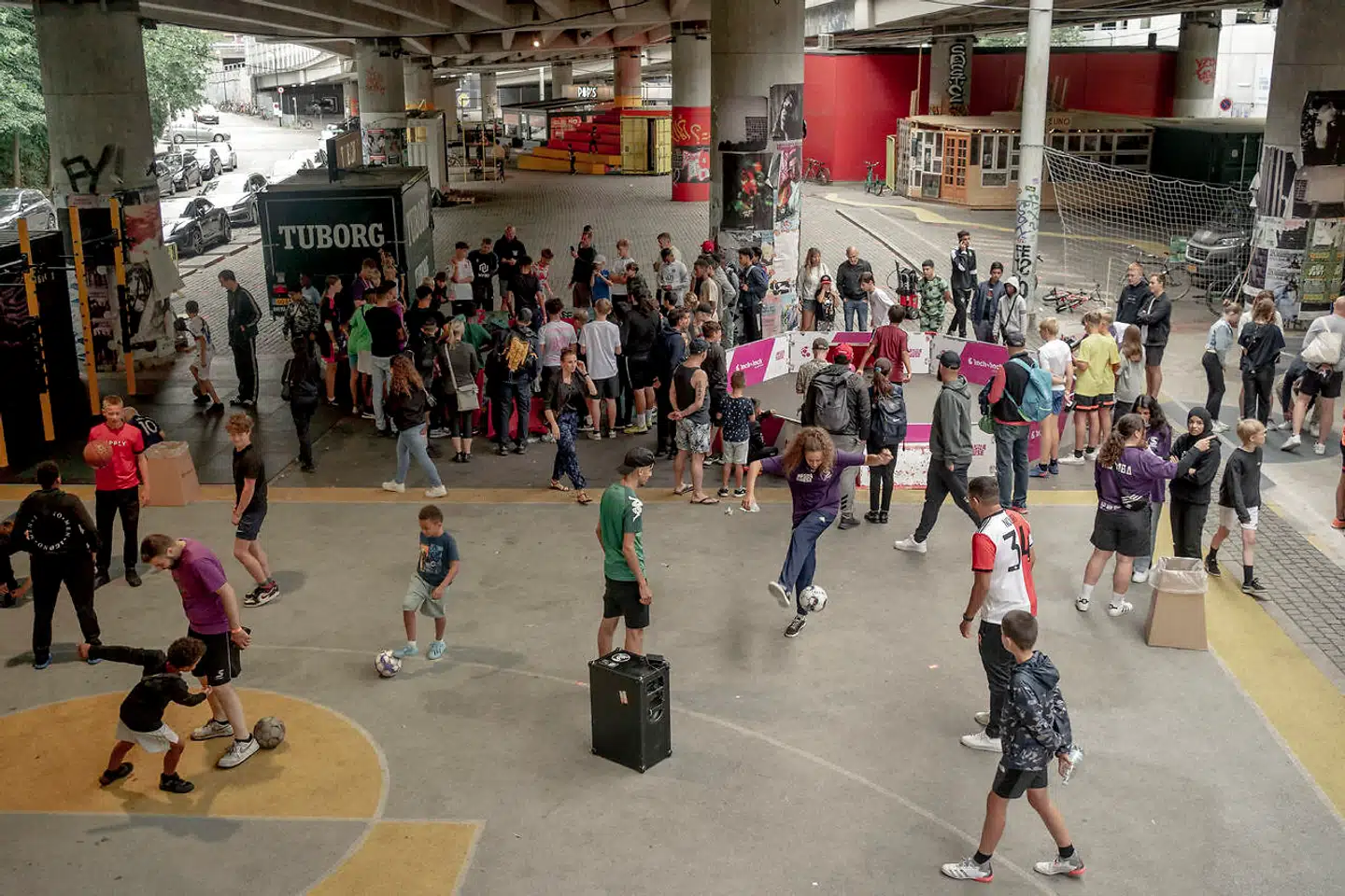 Under Bispeengbuen i Bispebjerg.