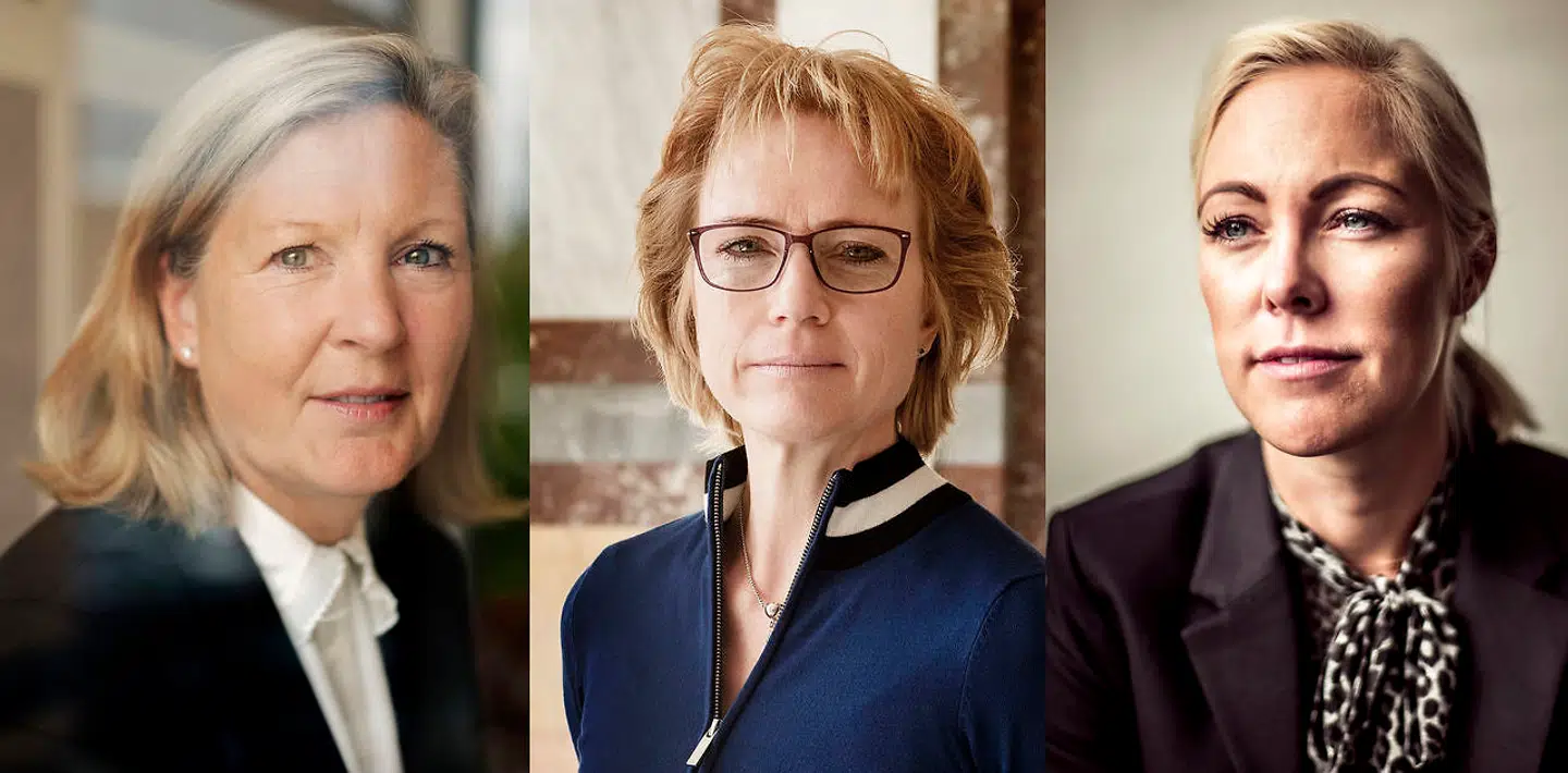Topcheferne Kathrine Forsberg fra Atea, Dorte Krak fra Arp-Hansen Hotel Group og Nina Østergaard Borris fra USTC Group er blandt 76 kvindelige topchefer i landets 1.000 største virksomheder.