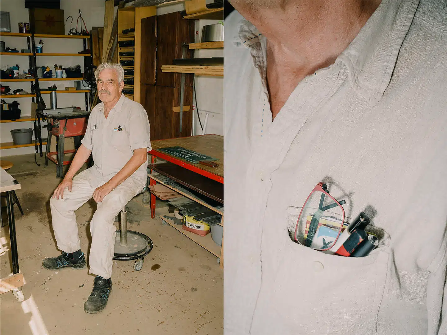 »Man kan tydelig se, at der bliver bygget ekstremt meget, men der er stadigvæk meget tilbage. Der er en meget rar stemning omkring havnen,« siger Bjarne Ørbækker.