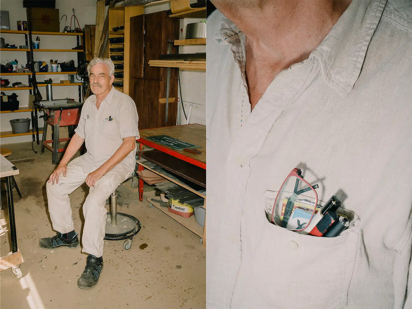 »Man kan tydelig se, at der bliver bygget ekstremt meget, men der er stadigvæk meget tilbage. Der er en meget rar stemning omkring havnen,« siger Bjarne Ørbækker.