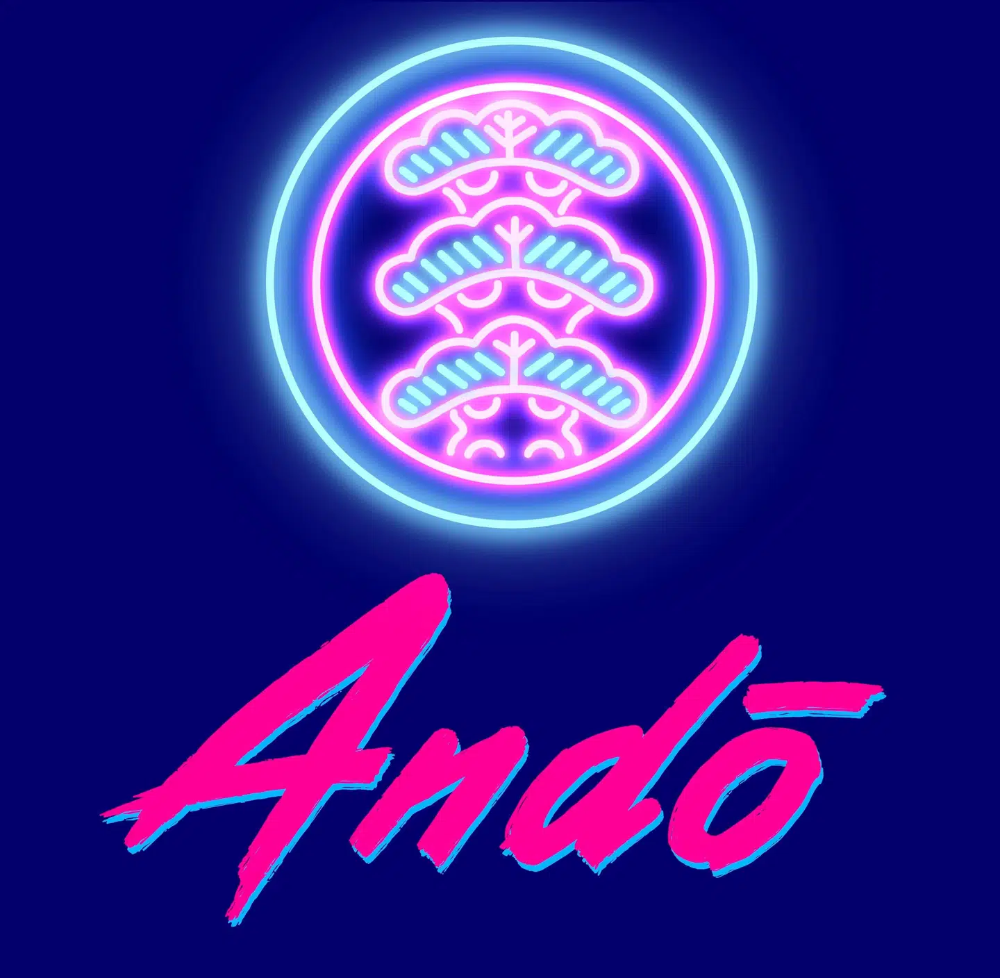 Sådan ser den kommende japanske restaurant Andos logo ud.
