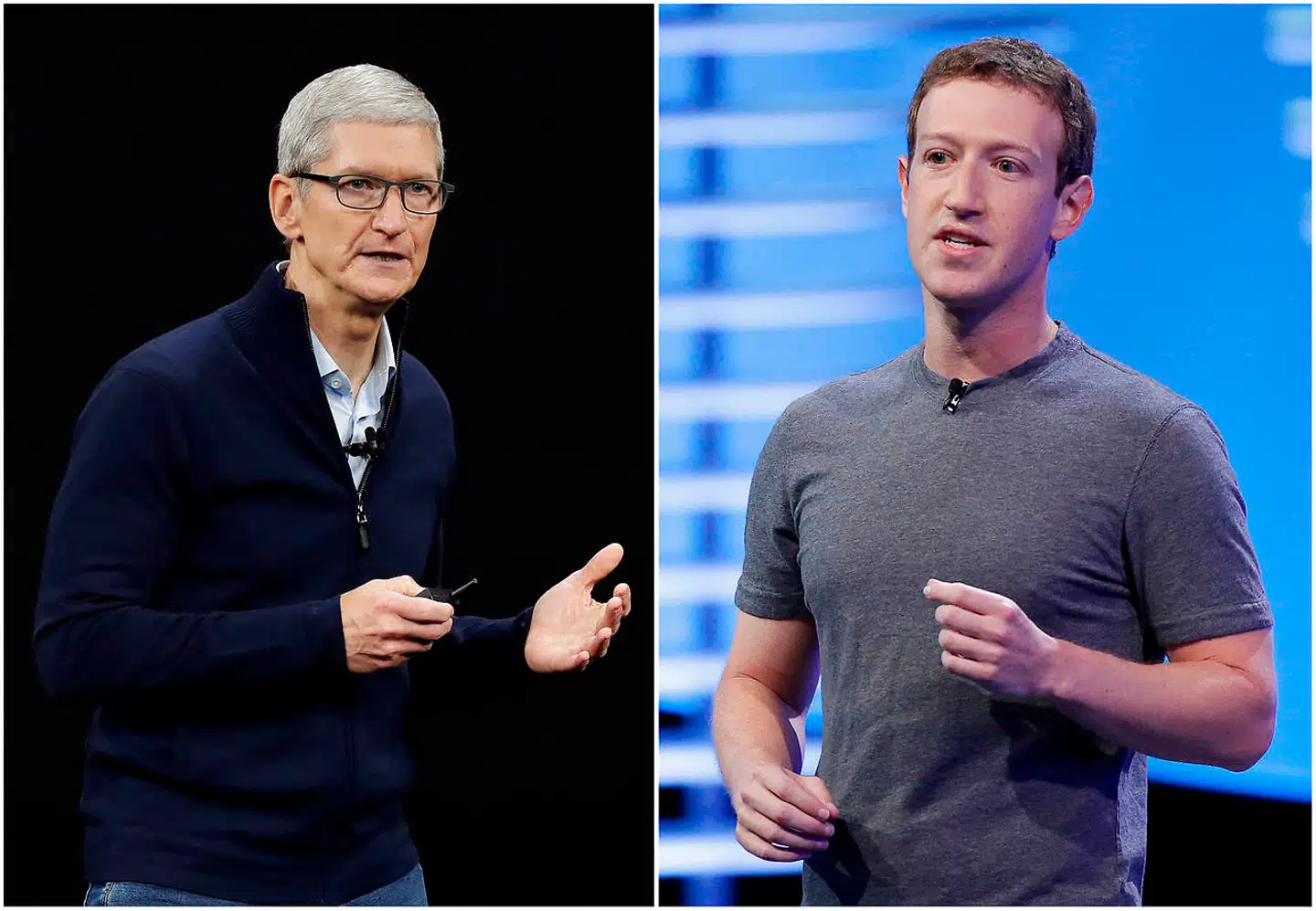 Topfigurerne i de globaliserede tech-virksomheder – her Apples Tim Cook og Facebooks Mark Zuckerberg – har gjort det cool for højtplacerede erhvervsledere at optræde uden slips.