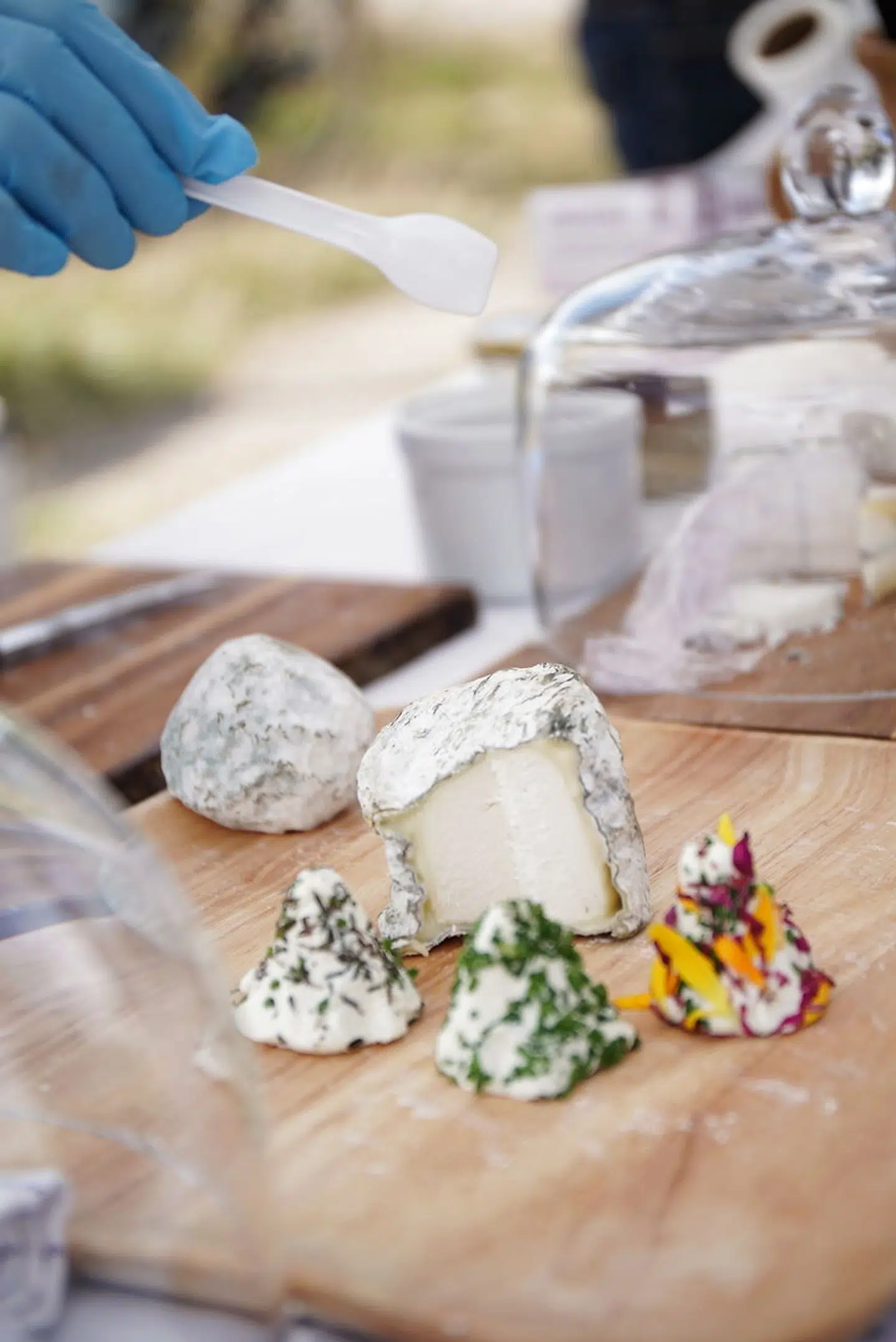 Selvom det hedder Grønt Marked, er det også muligt at møde osteproducenter.