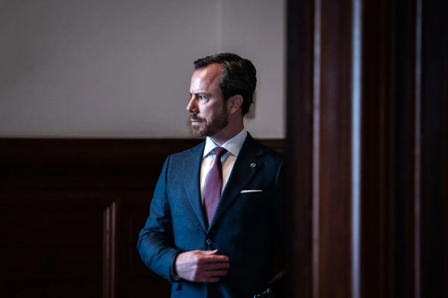 Jakob Elleman-Jensen ankommer til Venstres gruppemøde i Fællessalen på Christiansborg, tirsdag den 2. februar 2021.. (Foto: Emil Helms/Ritzau Scanpix)