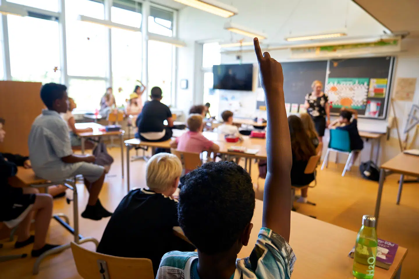På én skole kom der 48 eksempler på bøvl på bordet, som medarbejderne brugte tid på i stedet for at bruge tid på at undervise, da Høje-Taastrup Kommune besluttede sig for at finde alle de regler, der stod i vejen for at løse opgaver for borgerne. Arkivfoto: Signe Goldmann/Ritzau Scanpix