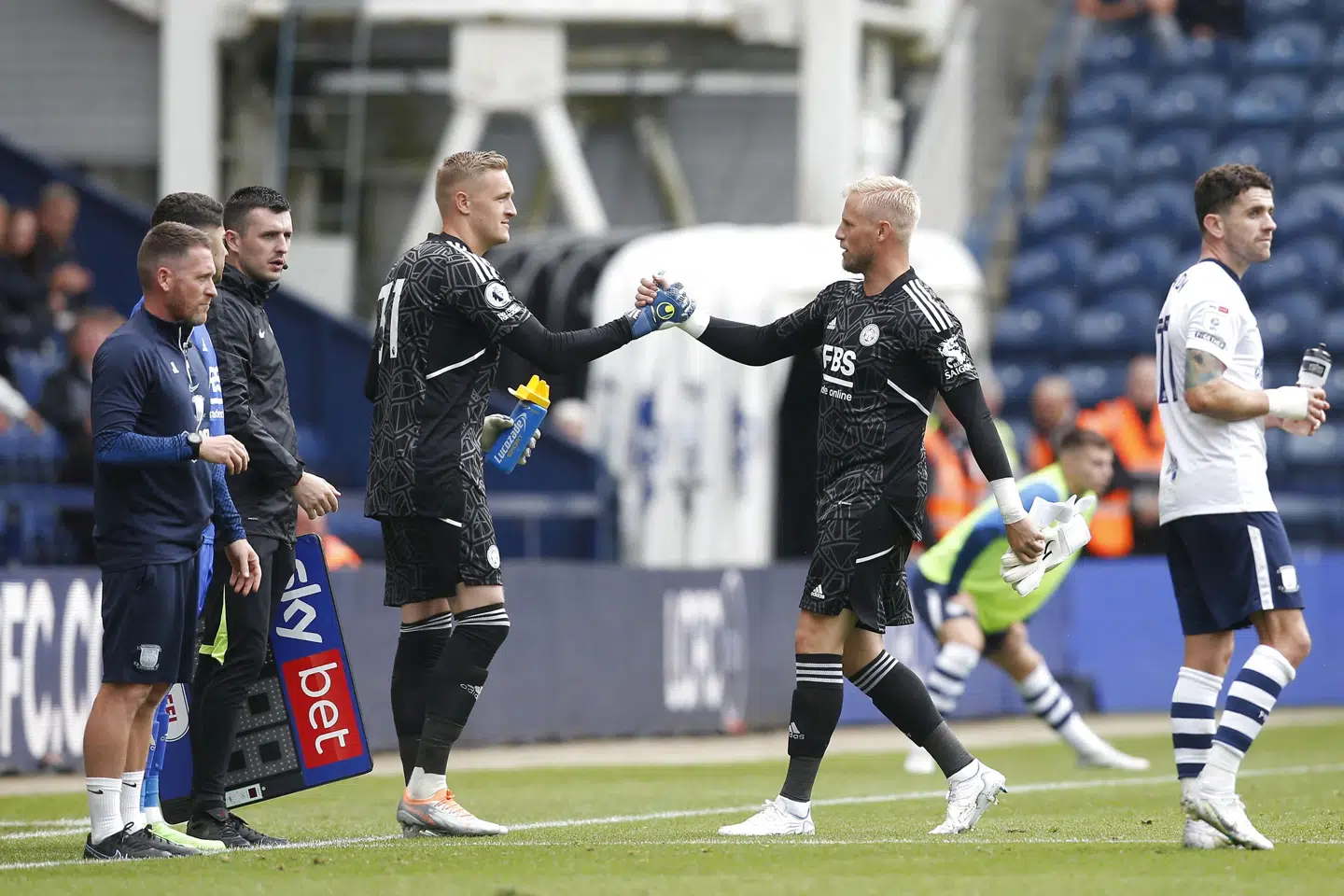 Daniel Iversen har spillet med i de fleste af Leicesters testkampe i opstarten og kan søndag få debut for Leicester og i Premier League. Ed Sykes/Ritzau Scanpix