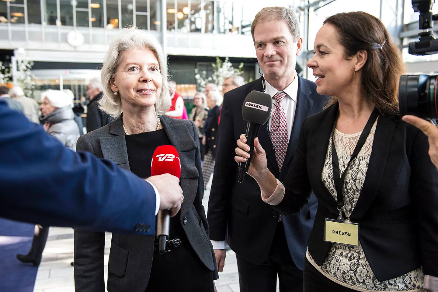 Lars-Erik Brenøe, her samme med Ane Mærsk Mc-Kinney Uggla ved en generalforsamling i Bella Center, stopper efter mere end 30 år i Mærsk.