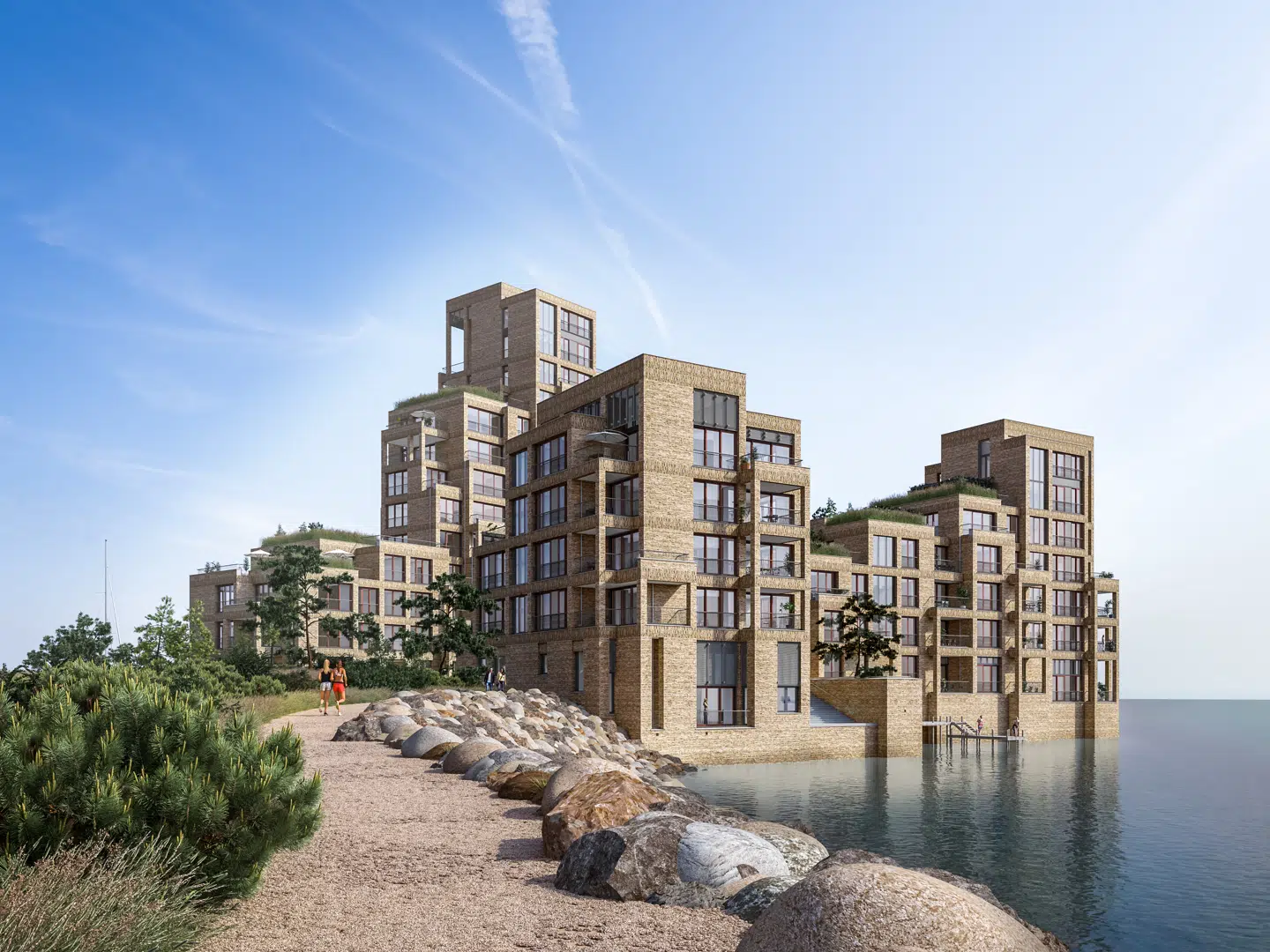 Bygningerne er tegnet af Lundgaard & Tranberg Arkitekter, der blandt andet har tegnet Skuespilhuset, Axel Towers, Ofelia Plads, Tietgenkollegiet og det nye Frihedsmuseum.