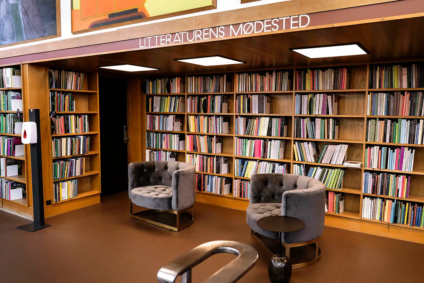 De nominerede til Byens Bedste Litteraturoplevelse. Her Frederiksberg Hovedbibliotek. Falkoner Pl. 3, 2000 Frederiksberg.