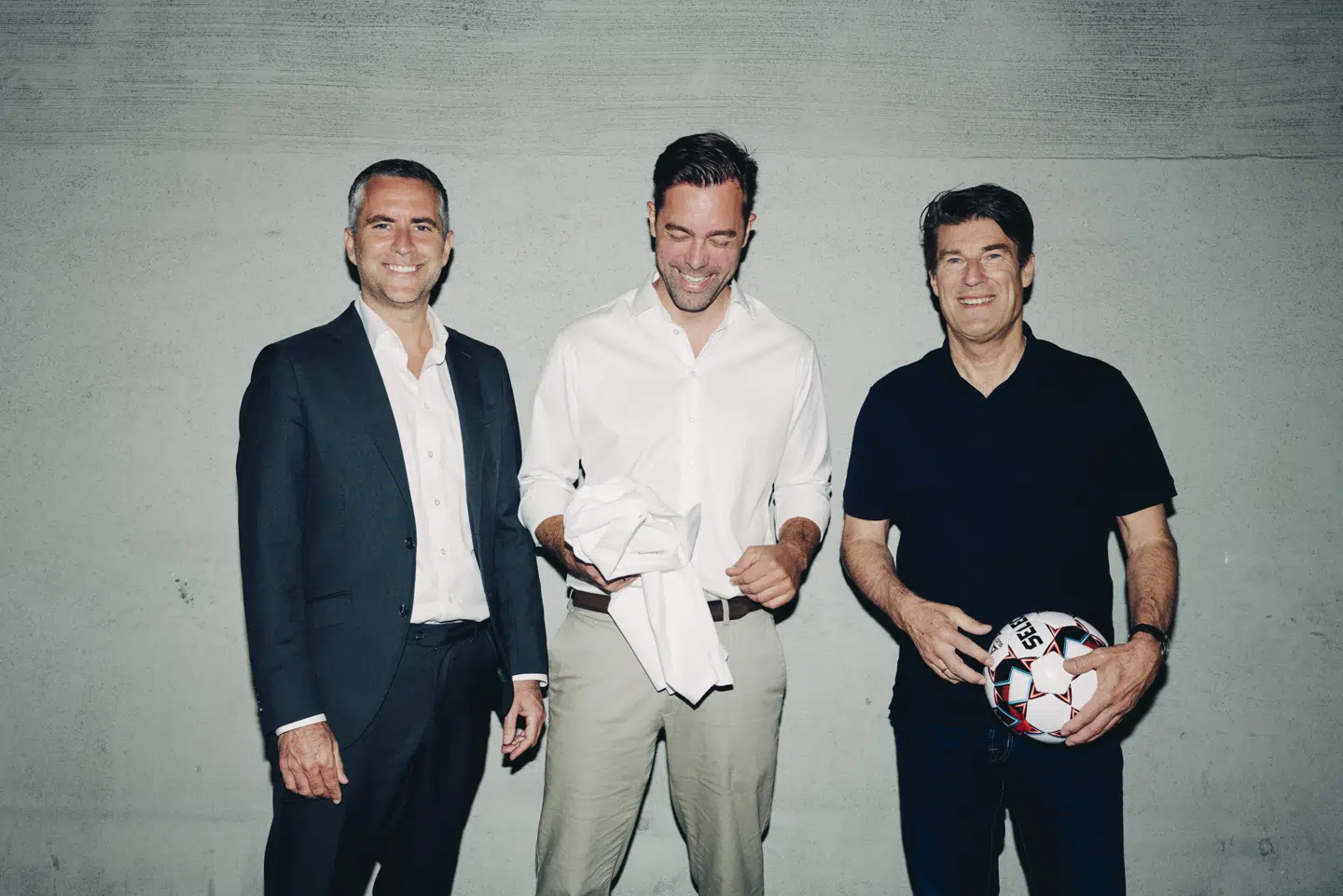 Jacob Risgaard, Joachim Latocha og Michael Laudrup.