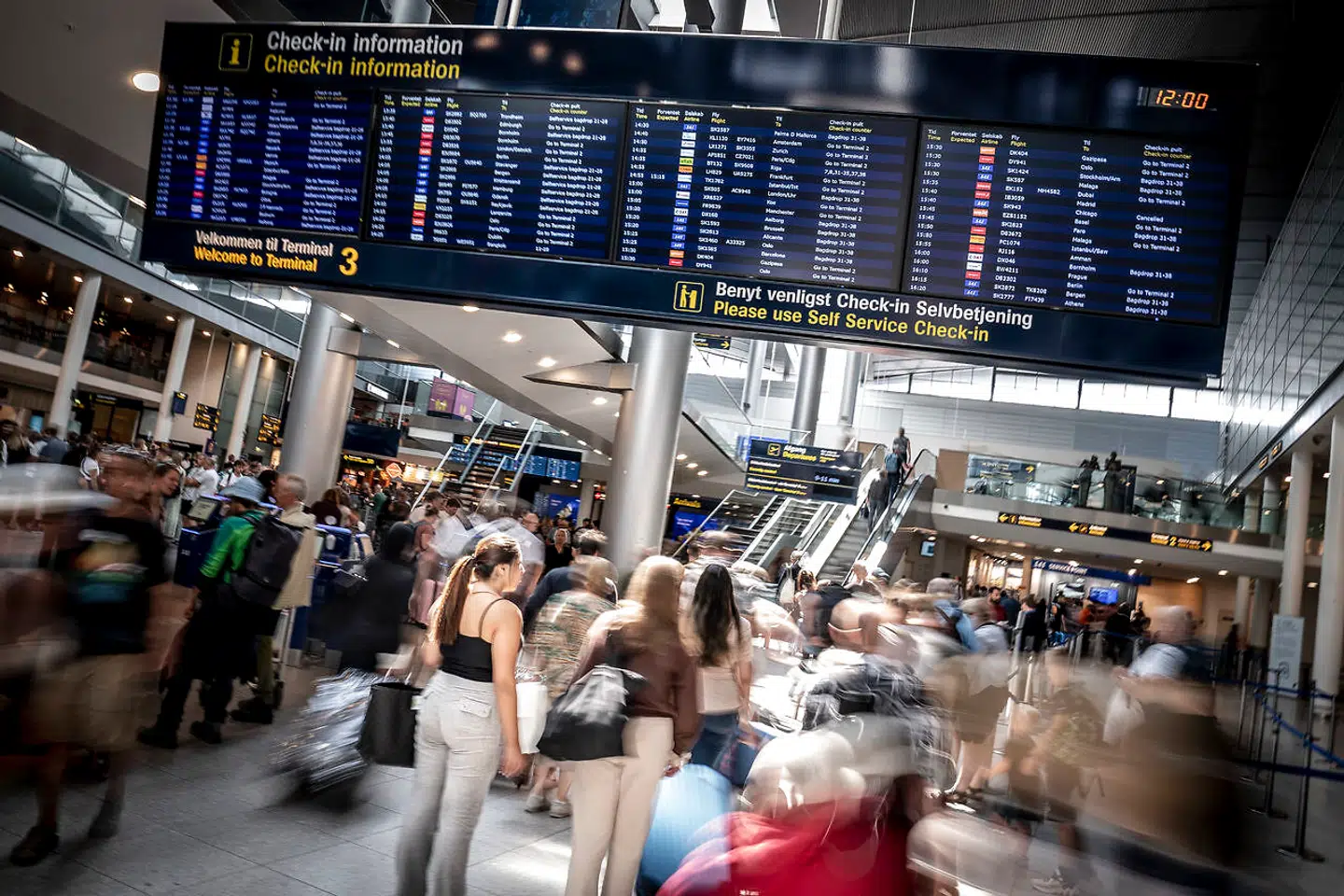 Lufthavnen i København har denne sommer været præget af aflysninger og strejker.