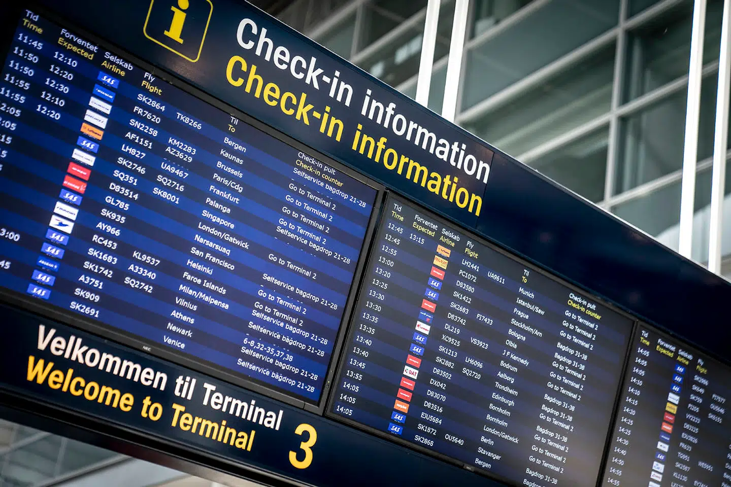 Arkivfoto: En uge senere er der fortsat aflysninger på SAS-afgange fra Københavns Lufthavn i Kastrup.