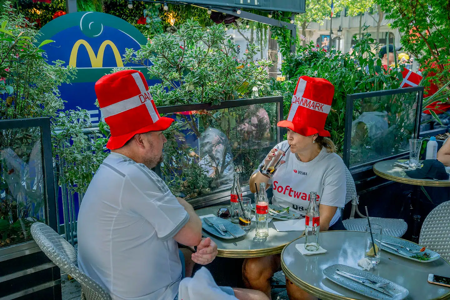 21. etape. Tour de France. Reportage fra paradekørsel.