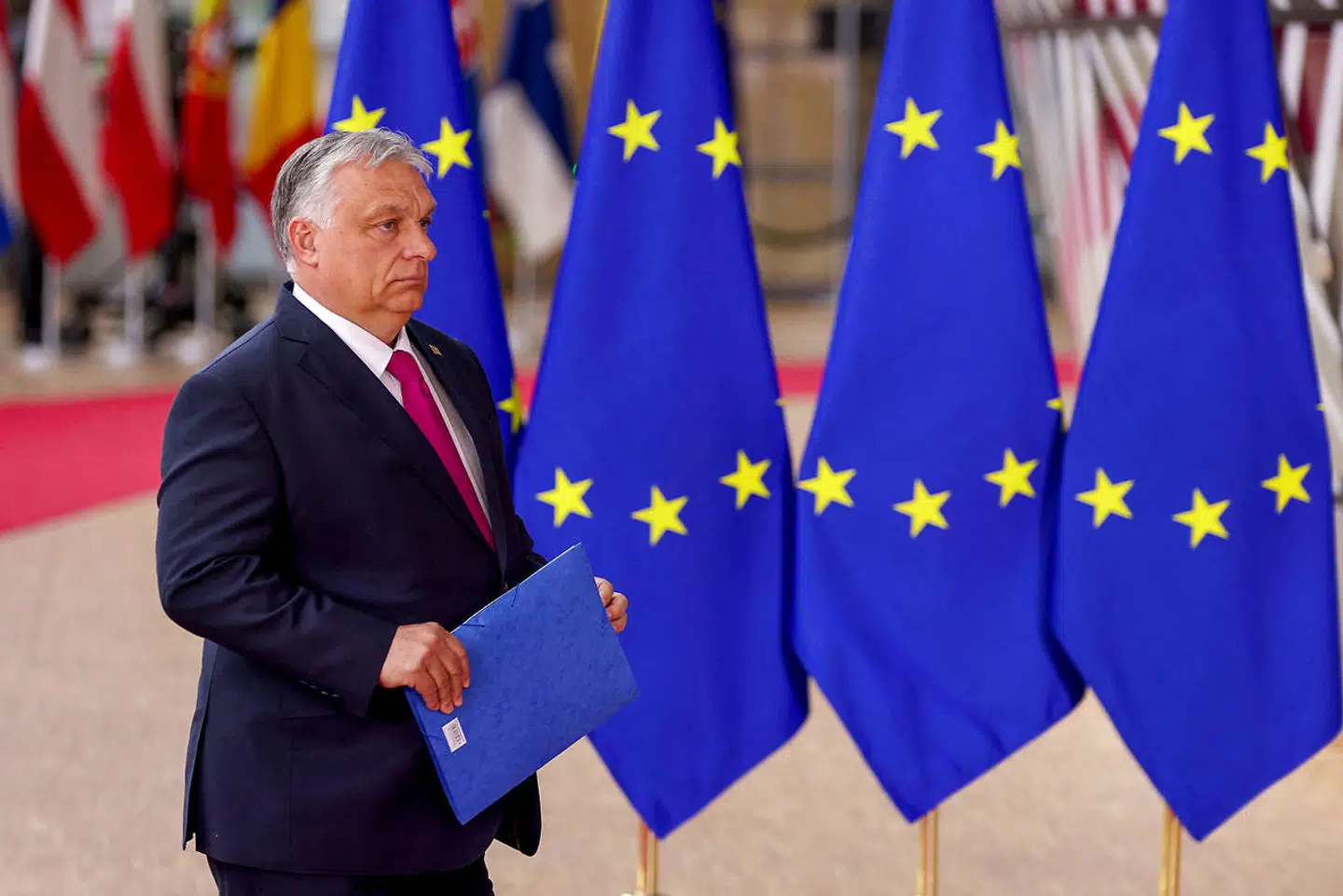 Ungarns premierminister Viktor Orbán ankommer til møde ved Europaparlementet i Brussels (arkivfoto).