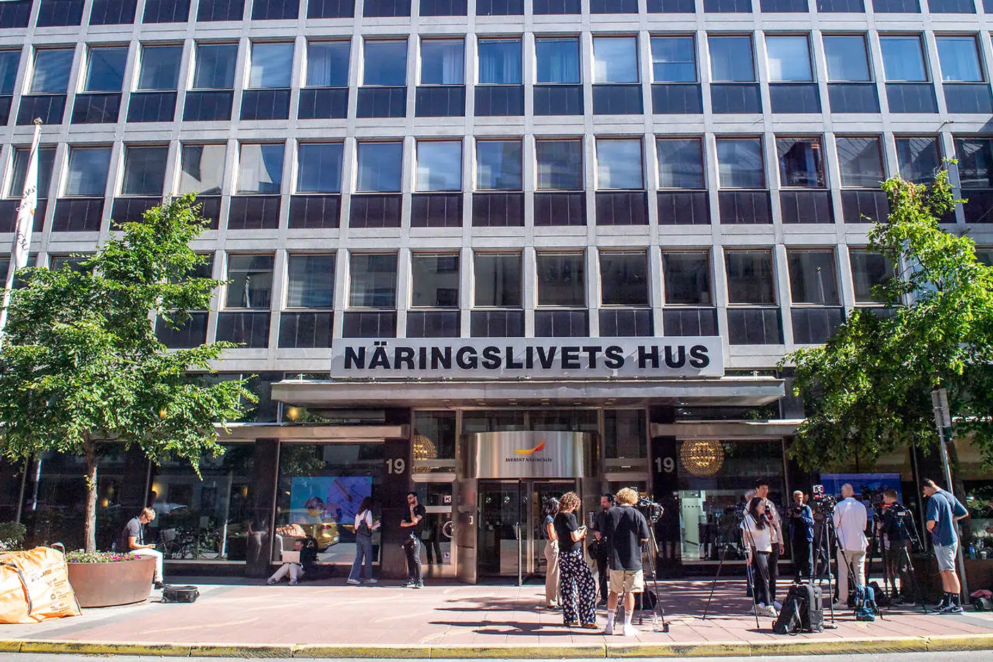 Forhandlingerne mellem SAS og piloter i Næringslivets hus i Stockholm onsdag.