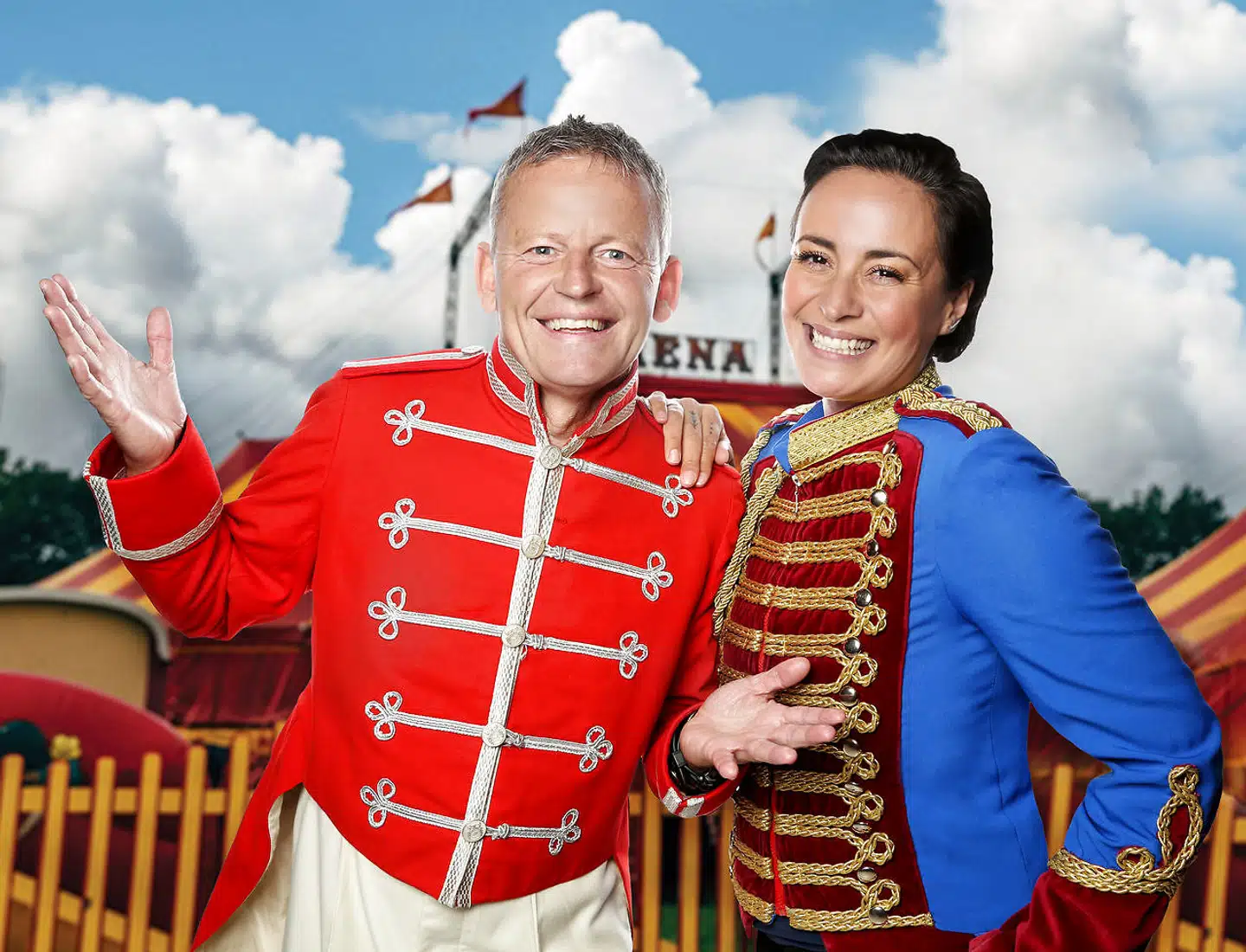 Hvad har en 57-årig tv-vært og en dansk-grønlandske sangerinde fra 1979 til fælles? Svar: De fungerer virkelig godt som værter i Cirkus Arena.