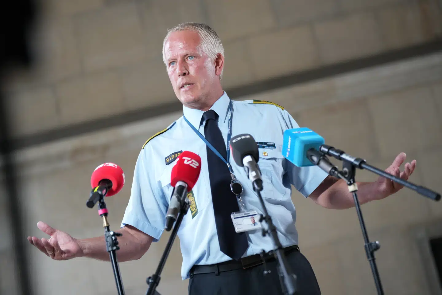 Søren Thomassen fra Københavns Politi fortalte søndag aften, at politiet har anholdt en 22-årig mand for skyderiet i Fields