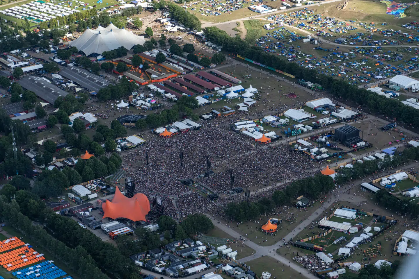 Overbliksbillede af Roskilde Festival 2022.