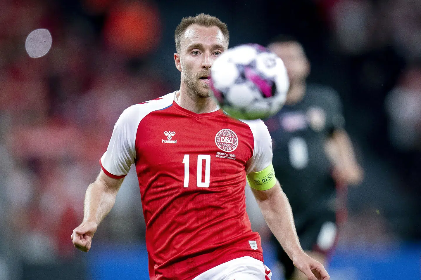 Christian Eriksen og resten af det danske landshold er blandt de hold, der har kvalificeret sig til VM i Qatar. Billetterne til slutrunden bliver revet væk. (Arkivfoto). Liselotte Sabroe/Ritzau Scanpix