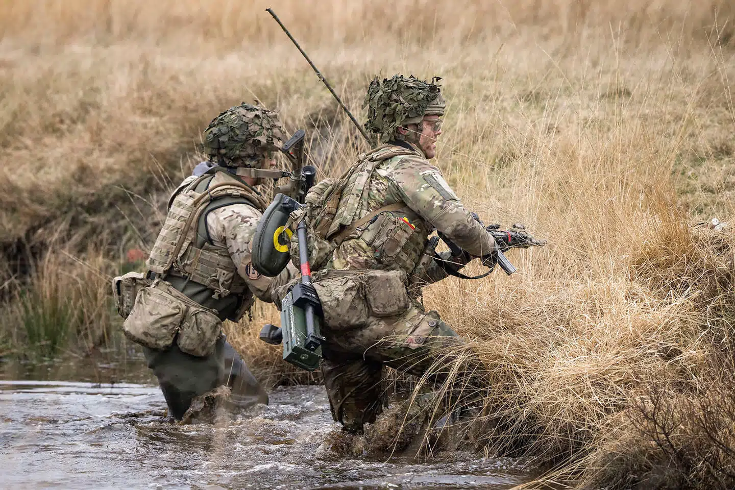 Forsvarets kampbataljon under træningen før udsendelsen til Letland. Den er blandt de udgifter, som betyder, at der trods milliard-ekstrabevilling ikke er mange penge at fylde lagre og gøre Forsvaret mere robust for.
