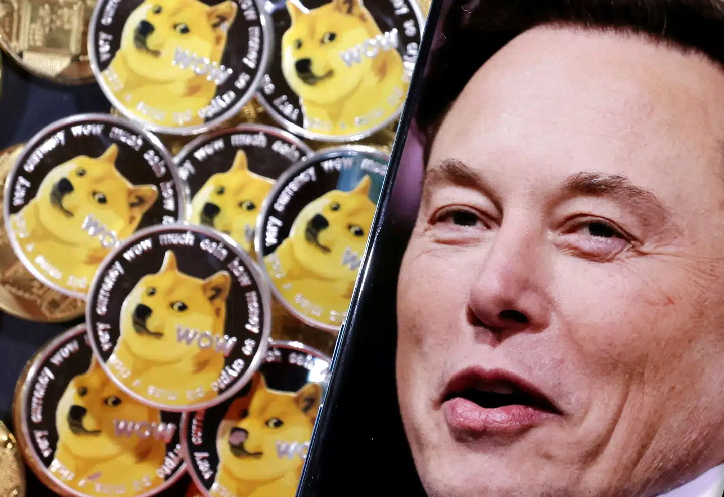 Elon Musk har før fortalt, at han både har købt bitcoin, dogecoin og ethereum – alle kryptovalutaer. På billedet ses symbolet for dogecoin: en hund af racen shiba inu. Arkivfoto: Dado Ruvic/Reuters/Ritzau Scanpix