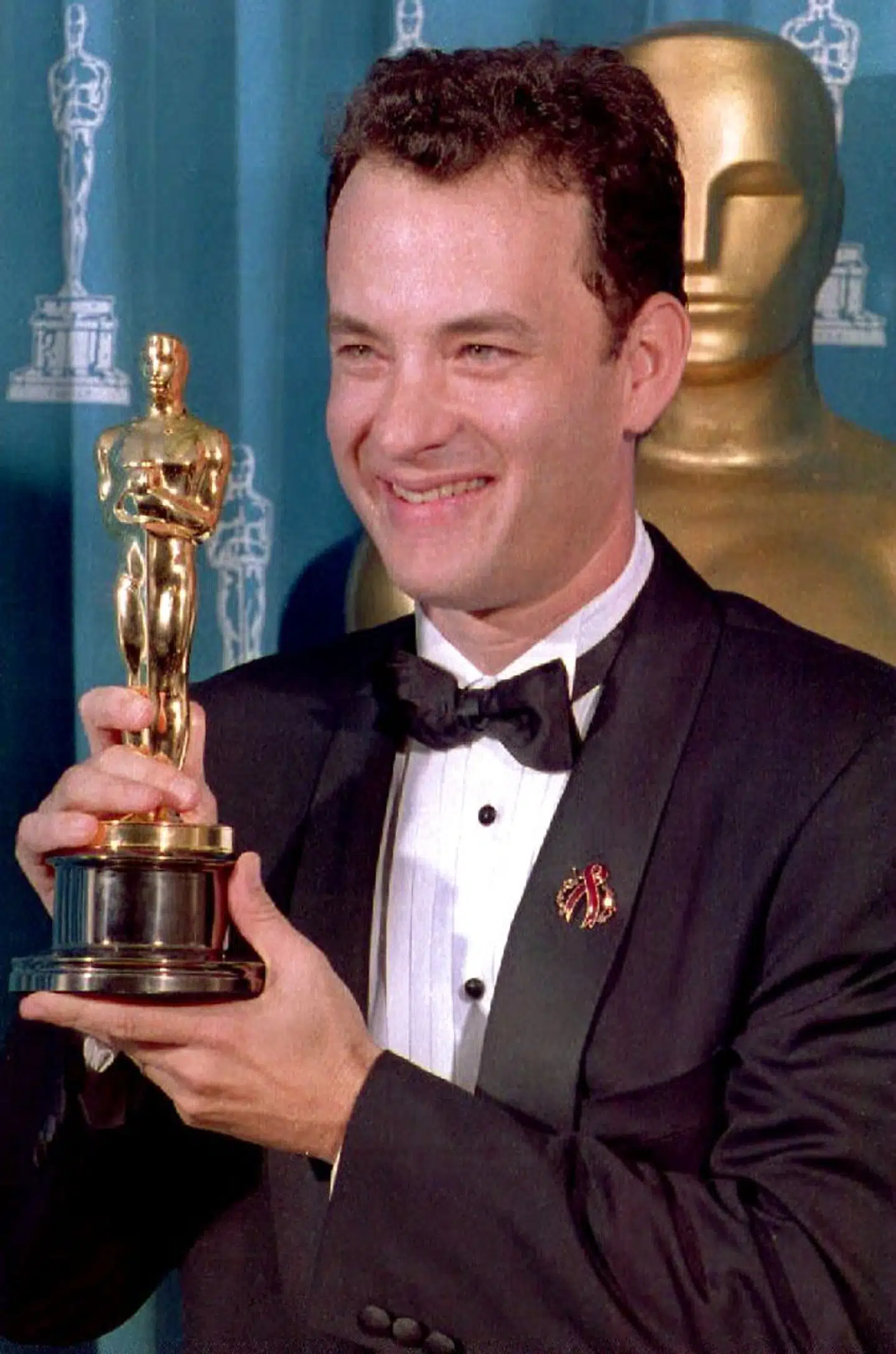 Her er Hanks med den Oscar han vandt for »Philadelphia«.
