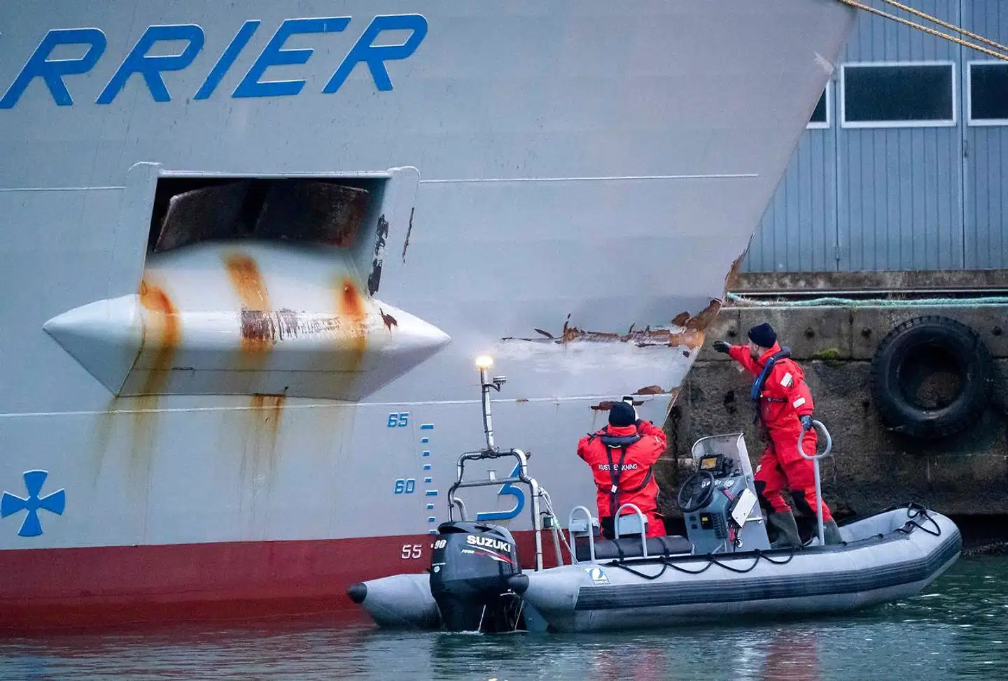 I december sidste år kolliderede det britiske skib »Scot Carrier« med det danske skib »Karin Høj«. Torsdag har en 30-årig britisk styrmand erkendt sig skyldig i blandt andet uagtsomt manddrab under særligt skærpende omstændigheder. (Arkivfoto). – Foto: Johan Nilsson/Ritzau Scanpix