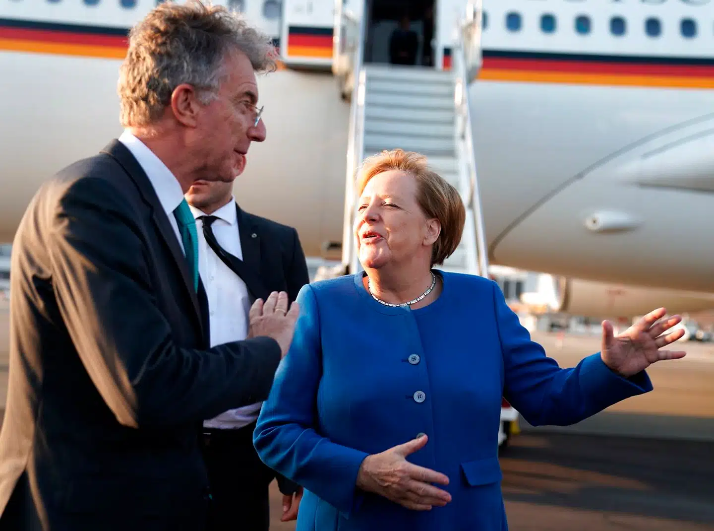Christoph Heusgen (t.v.) var i en årrække toprådgiver for Angela Merkel. Den politiske linje fra dengang over for Rusland er ikke brugbar længere, erkender han.