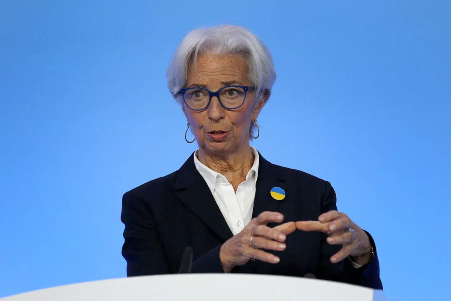 ECB's generaldirektør, Christine Lagarde, har indkaldt til et ekstraordinært møde i lyset af de seneste stigningerne i markedsrenterne i eurolandene (Arkivfoto). - Foto: Pool/Reuters