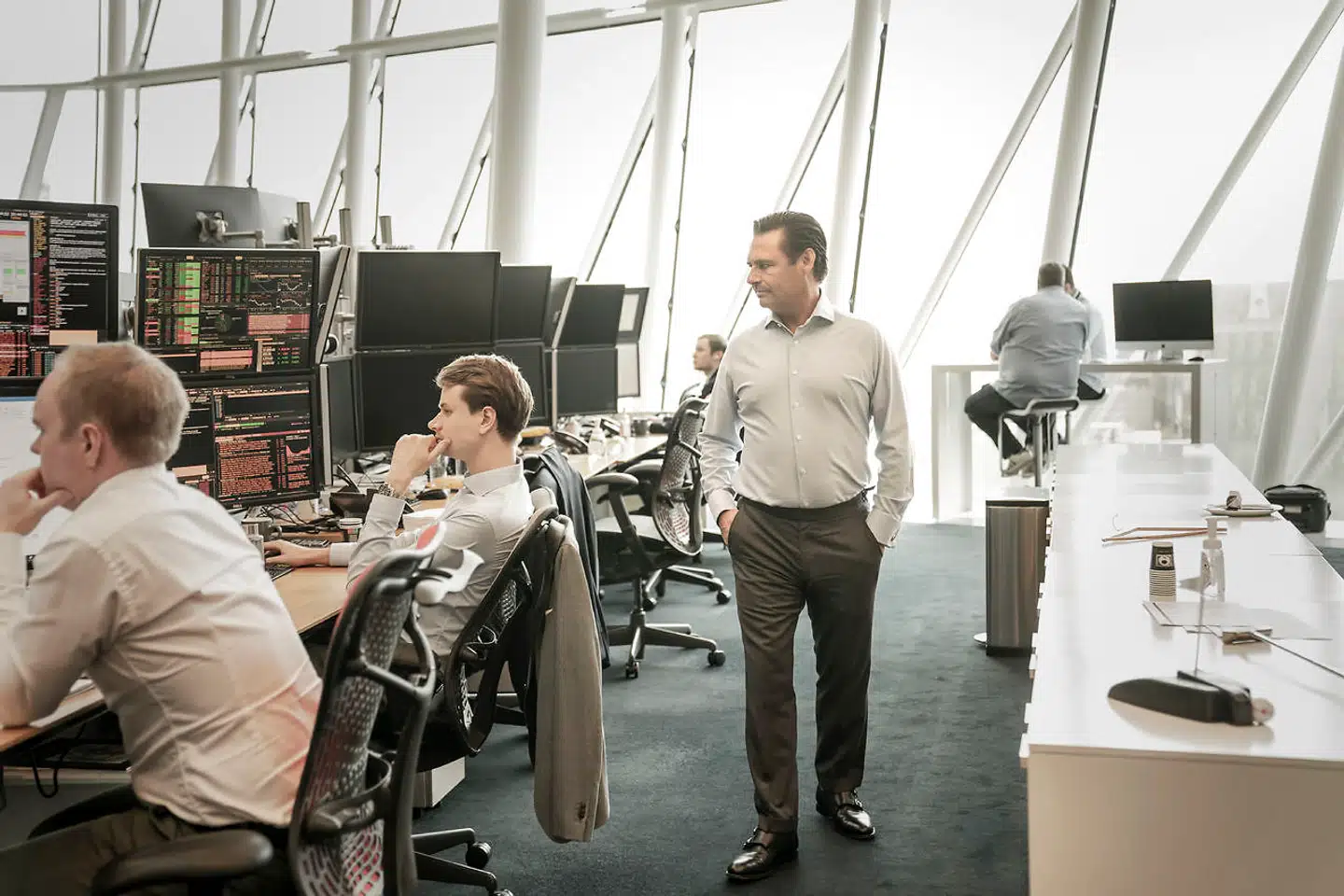 Saxo Bank med Kim Fournais i spidsen har som den første bank i Danmark valgt at fjerne de negative renter. Arkivfoto: Asger Ladefoged