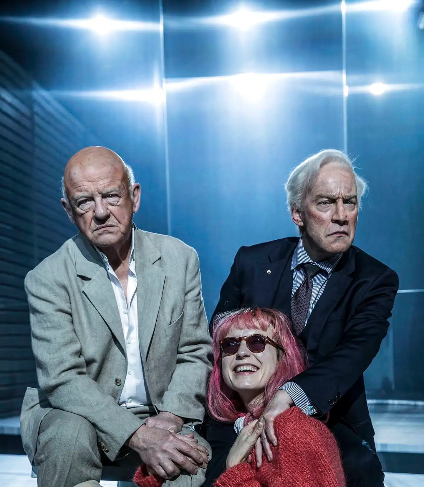 Med Henning Jensen og Amanda Collin i "Møller og Larsen" .