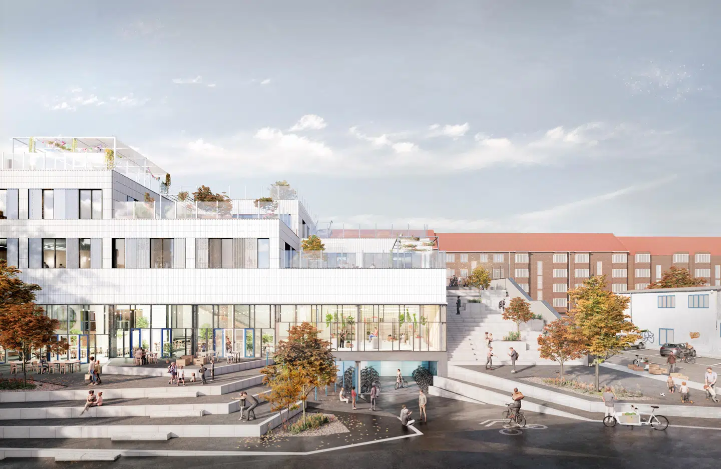 Kødbyens Skole skal ligge i det sydvestlige hjørne af Den Hvide Kødby. Den åbner efter planen i 2024 og er en af de otte nye skoler, der er på vej i København.