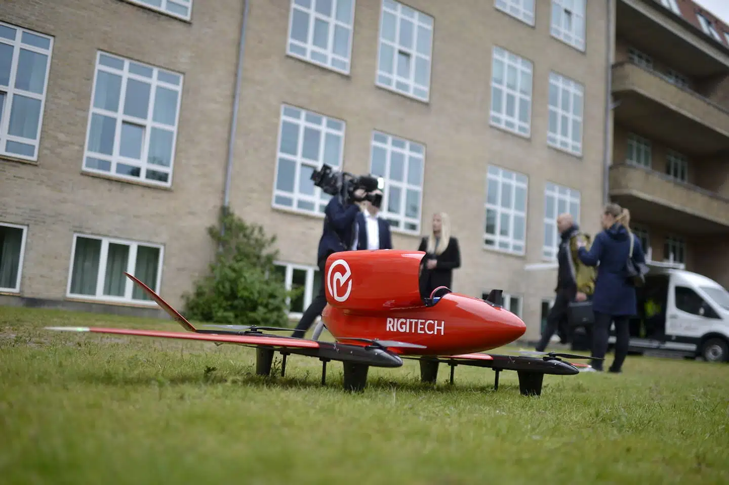 Første drone letter med blodprøver fra Svendborg Sygehus, mandag den 30. maj 2022. Dronen flyver imellem Svendborg og Ærø. Målet er at udvikle og teste droner, der skal transportere blodprøver, medicin og medicinsk udstyr.