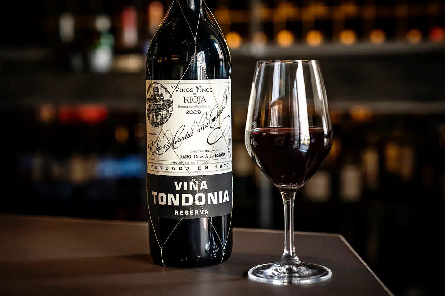 V.Lo vinbar, Istedgade 61, 1650 København V. 2009 Rioja reserva, Vina Tondonia.