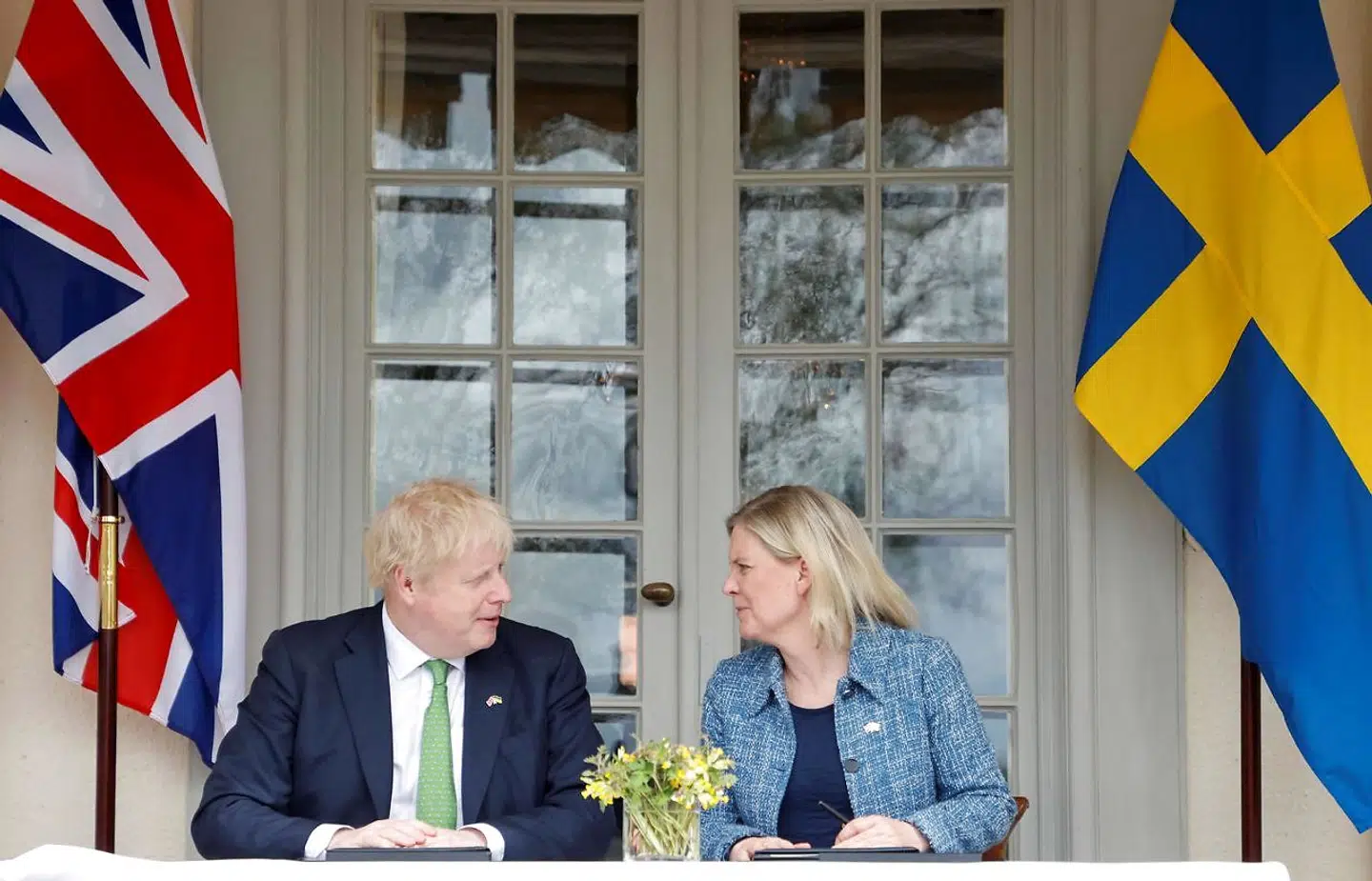 Arkivfoto: Premierminister Boris Johnson har i dag, onsdag besøgt Sverige, for at indgå en sikkerhedsaftale.