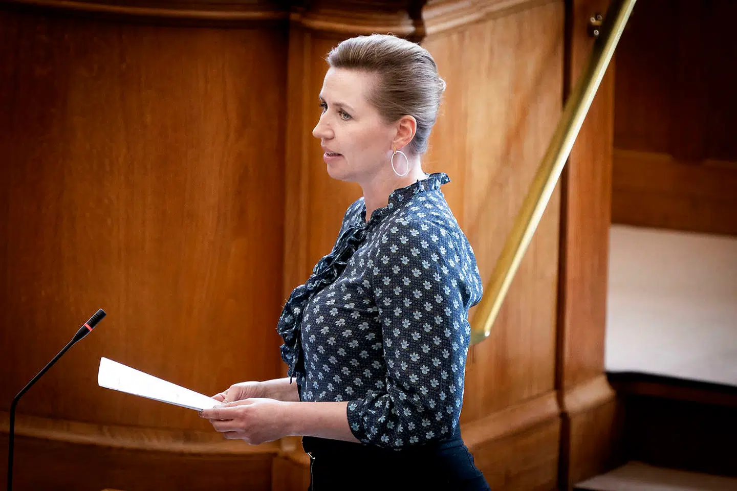 Spørgetime med statsminister Mette Frederiksen i Folketingssalen på Christiansborg.