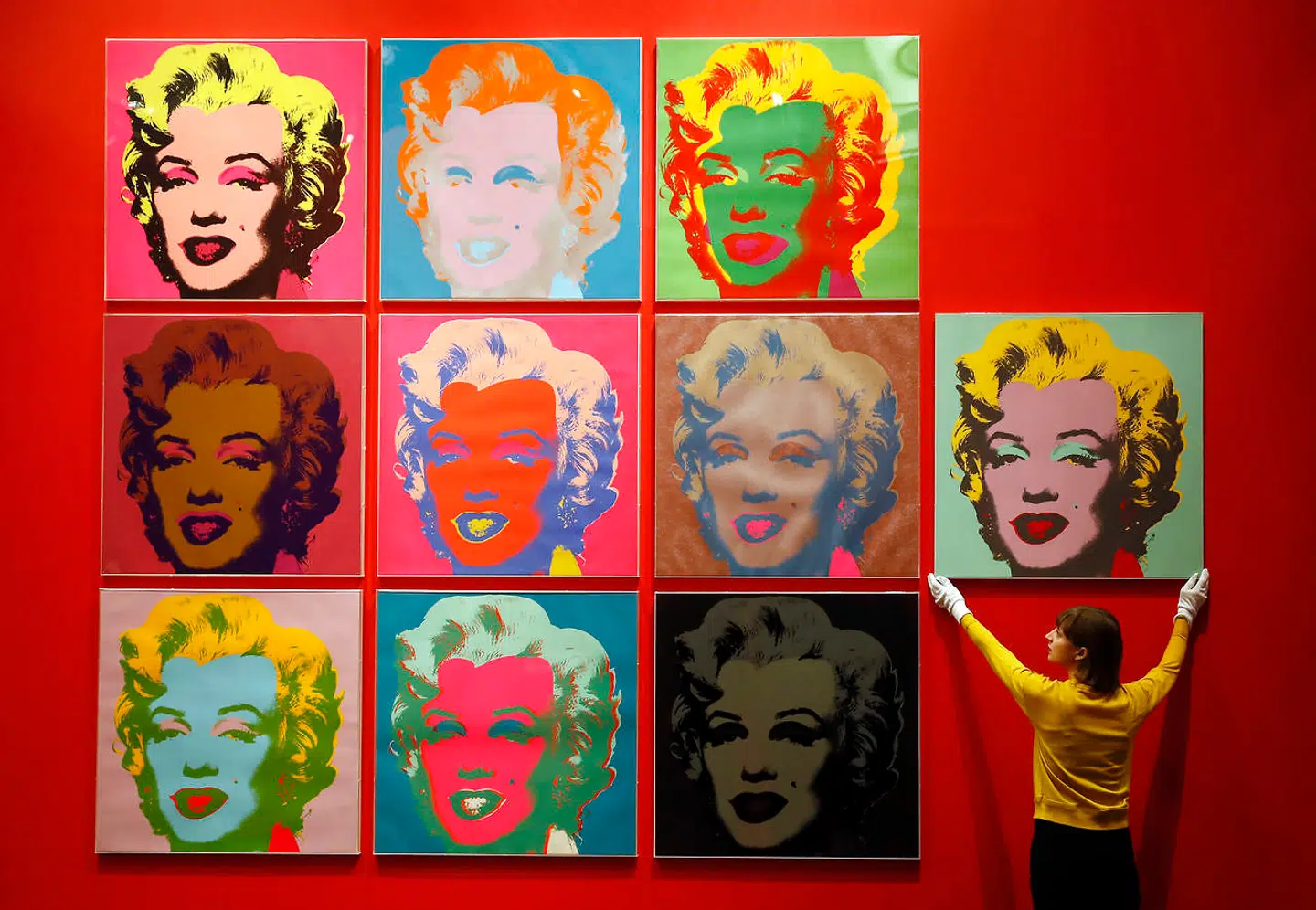 Billedet af Marilyn Monroe, som skal på auktion, er blot et af mange, som Andy Warhol fremstillede af den amerikanske skuespiller.