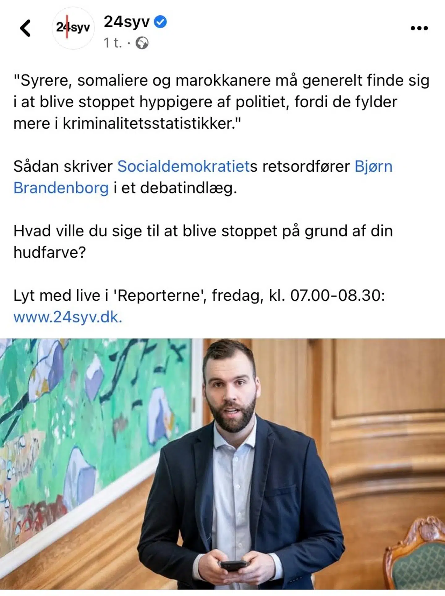Facebook-opslaget, som fik Brandenborgs indbakke til at eksplodere.