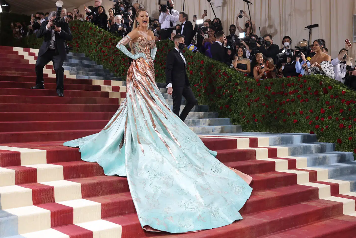 Blake Lively efter patineringen.