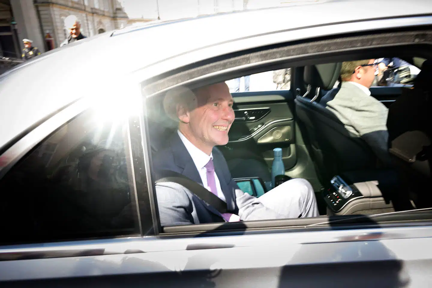 Nu tidligere justitsminister Nick Hækkerup (S) efter at have været i afskedsaudiens hos Dronning Margrethe på Amalienborg Slot i København. Nu skal han være direktør for Bryggeriforeningen.