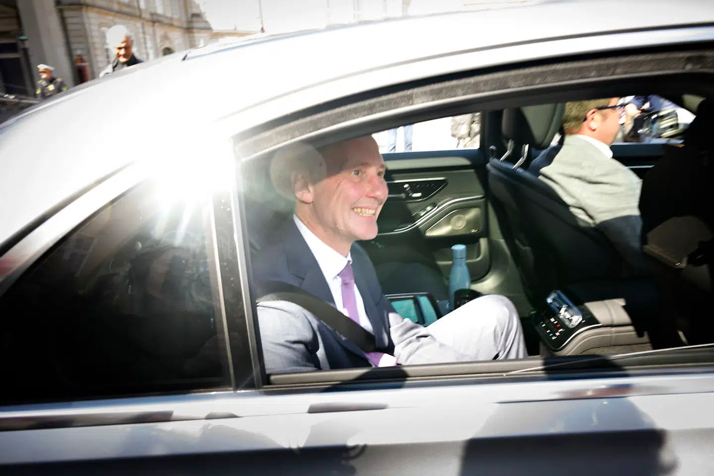 Nu tidligere justitsminister Nick Hækkerup (S) efter at have været i afskedsaudiens hos Dronning Margrethe på Amalienborg Slot i København. Nu skal han være direktør for Bryggeriforeningen.