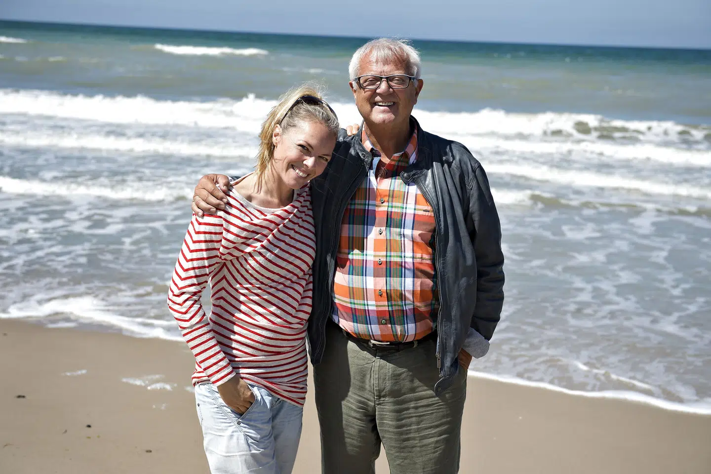 Per Pallesen fylder 80 år 30. april. Her er han fotograferet med sin datter Trine Pallesen. (Arkivfoto). Henning Bagger/Ritzau Scanpix