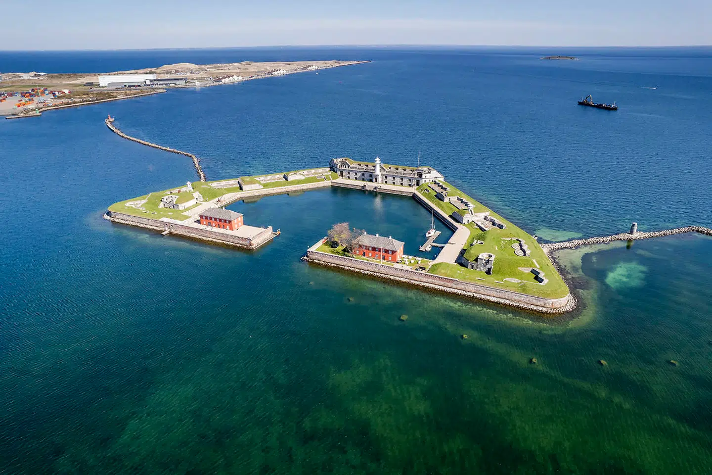 Her skal Lynetteholmen ligge, når den efter planen i 2070 er bygget færdig.