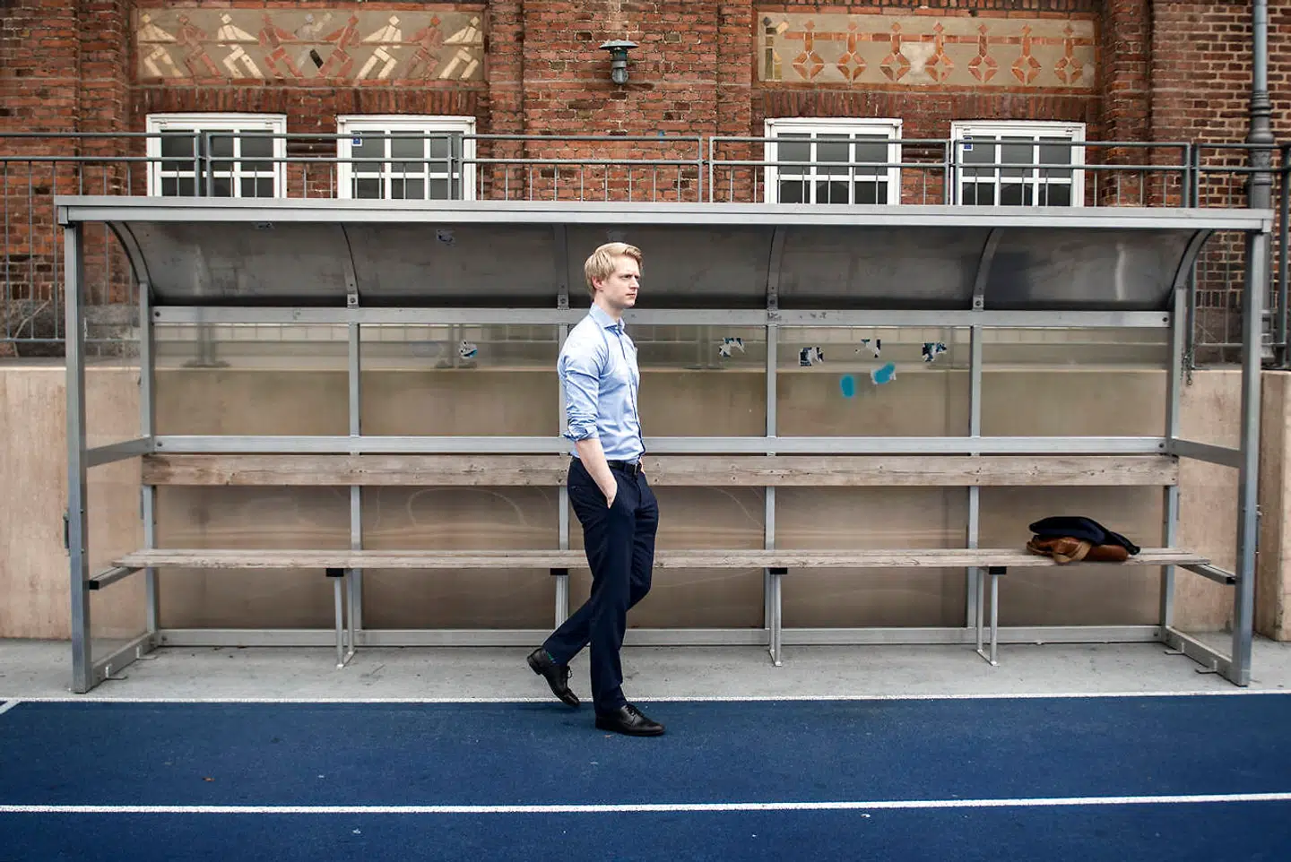 Arkivfoto: Portræt af Andreas Madum, som er ung dansk økonom.