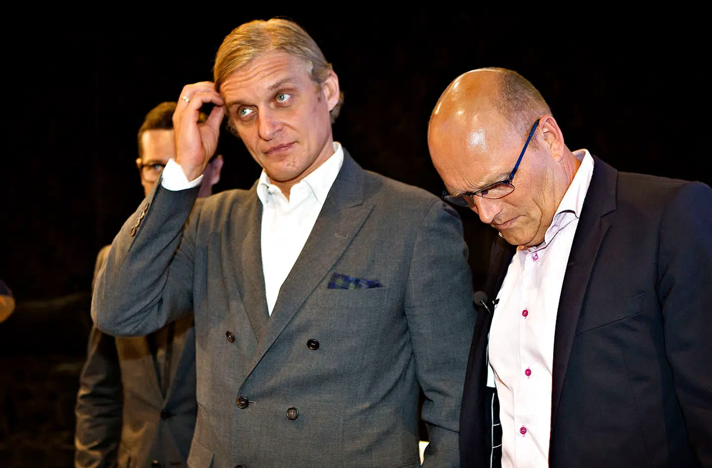 Oleg Tinkov (tv.) og Bjarne Riis (th.) havde et noget tumultarisk forhold under deres tid sammen i cykelholdet, som Tinkov købte af Bjarne Riis i 2013. I 2015 fyrede han Bjarne Riis som manager.