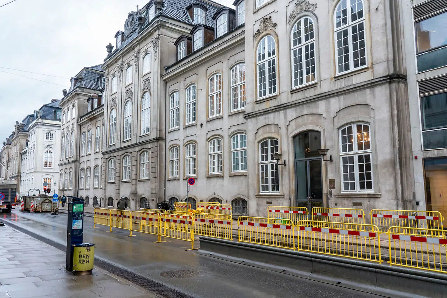 Bredgade – her med Østre Landsret – bliver afspærret i den kommende weekend.