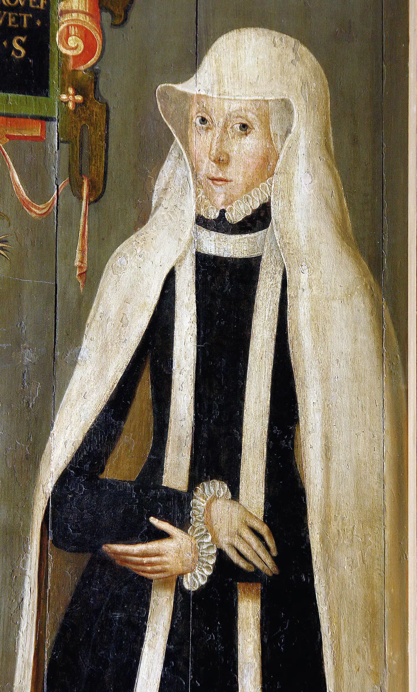 Karen Christophersdatter Gyldenstjerne overtog Bygholm len efter sin mand. Illustration fra bogen.