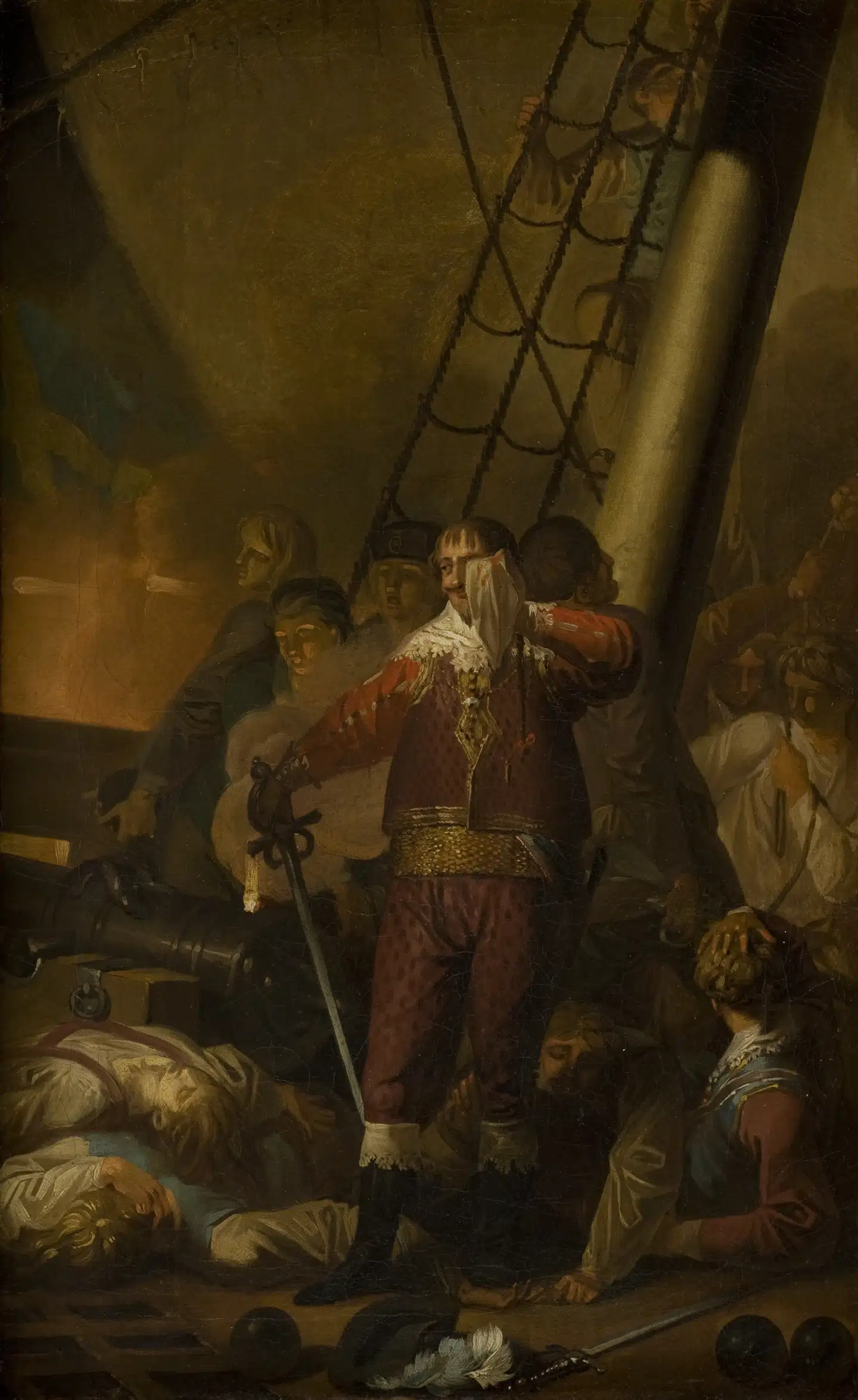På Christiansborgs gang hænger et maleri af maleren Wilhelm Bendz, som han har kopieret efter 1700-tals maleren Nicolai Abildgaard. Det viser Christian den 4. i røg og damp. På vor vej til interviewet peger Zenia Stampe maleriet ud. Hun kan godt lide det selvom det ikke ligefrem harmonerer med De Radikales ikkemilitaristiske fortid. Her er det Abildgaards oprindelige maleri fra Statens Museum for Kunst.