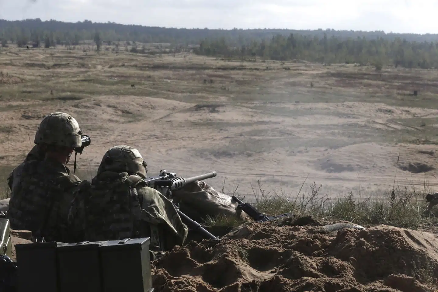 NATO er ikke rustet til en krig mod Rusland på de europæiske stepper, advarer militære eksperter. På fotoet ses danske soldater i Letland under NATO-øvelsen Silver Arrow i 2015.
