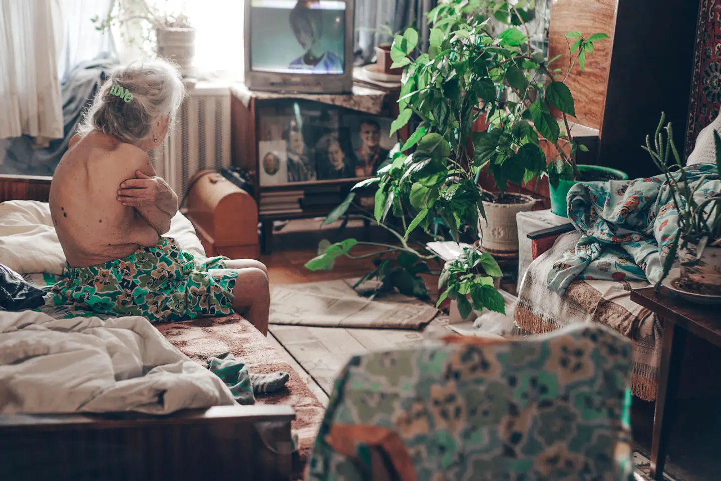 Olena Morozovas bedstemor voksede op i Rusland under Anden Verdenskrig. Hun døde sidste år, inden krigen i Ukraine satte ind.